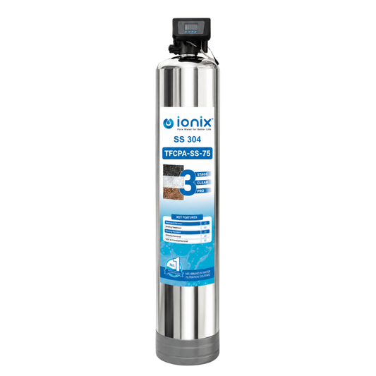 Ionix 0 Maintenance cost for 5 years ,Fit and Forget model, 3 Stage Clear Pro Automatic, Years ahead in Innovation , Perfect Tank filter for your Home (SS-304)