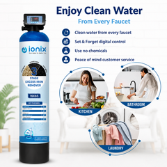 Ionix Excess Iron Remover 16x65 Automatic | Advanced Whole House Iron Filtration System