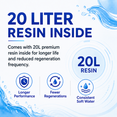 Ionix Automatic whole house Water Softener 20 L - Model IBWS-03