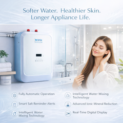 IONIX Bathroom Softener | Automatic Hard Water Solution for Shower, Geyser, Taps & Complete Bathroom Protection