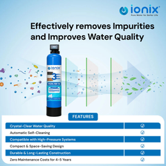 Ionix 0 Maintenance cost for 5 years ,Fit and Forget model, 3 Stage Clear Pro Automatic, Years ahead in Innovation , Perfect Tank filter for your Home