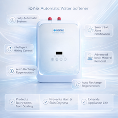 IONIX Bathroom Softener | Automatic Hard Water Solution for Shower, Geyser, Taps & Complete Bathroom Protection