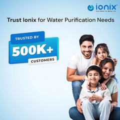 Ionix Ion Exchange Technology Based Automatic Water Softener WSA01-FRP-150 | 16×65 FRP Vessel | India's First 3-Stage Water Softener | 150L High Capacity Calcium Holding Resin | Automatic Regeneration