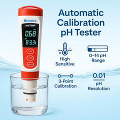 IONIX Profession PH meter,2 in 1 with Temperature | Laboratory Accuracy