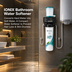 IONIX Softie Fully Automatic Bathroom Water Softener – 6L Food Grade Resin
