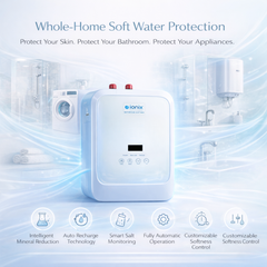 IONIX Bathroom Softener | Automatic Hard Water Solution for Shower, Geyser, Taps & Complete Bathroom Protection