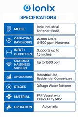 Ionix Industrial Ion Exchange Automatic Water Softener