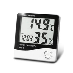 IONIX Temperature Meter / Plastic Humidity Tester / Hygrometer with Alarm Clock