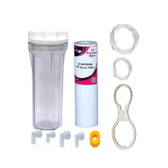Ionix Transparent Pre Filter for RO Water Purifier with Clear See Thru Housing