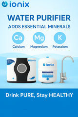Ionix Under Sink RO + UF Water Purifier for Home - Alkaline + Copper Retention Technology