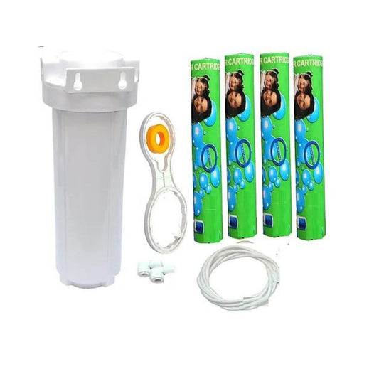 Psi Pre Filter Housing Service Kit with 4 Pp Spun Filter (White)