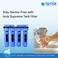 Ionix Supreme - Tank - Mainline Water Filter with Bacteria & Virus Removal Advanced UF Filter