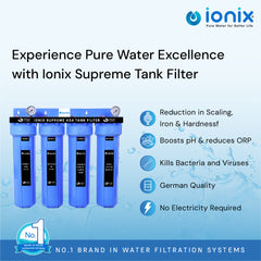 Ionix Supreme - Tank - Mainline Water Filter with Bacteria & Virus Removal Advanced UF Filter