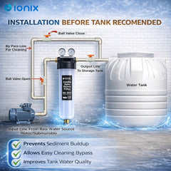 IONIX Jumbo Spin Down Sediment Pre Filter - SS 304 Grade