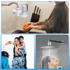 Ionix 2 BHK - Family Water Filter Kit (1 Tap Filter + 2 Shower Filters + 1 Washing Machine Filter)