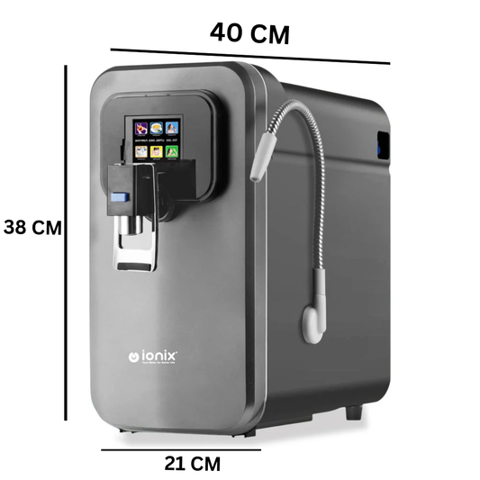 Ionix RO + Ionizer i5-400 Titanium Water Purifier – 50 LPH, Self-Serviceable Filters, UV, TDS Control, and Alkaline Options – Best Water Filter for Home & Office