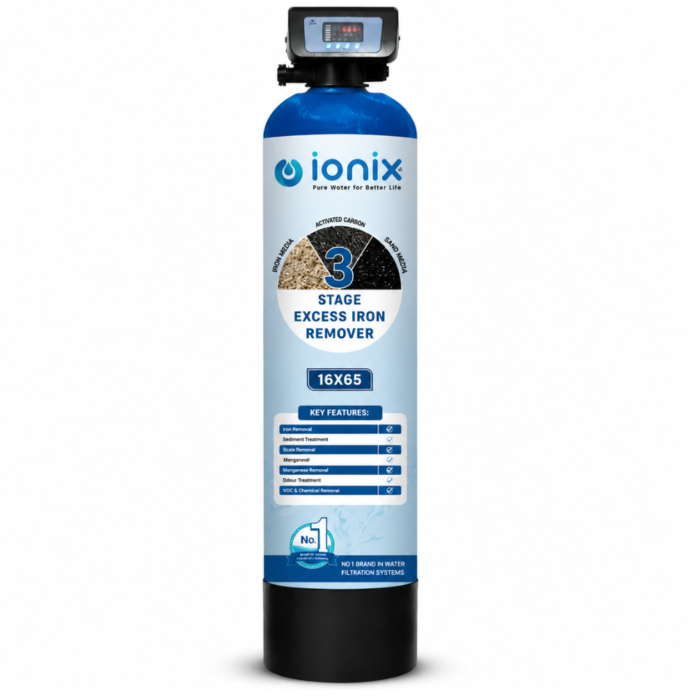 Ionix Excess Iron Remover 16x65 Automatic | Advanced Whole House Iron Filtration System