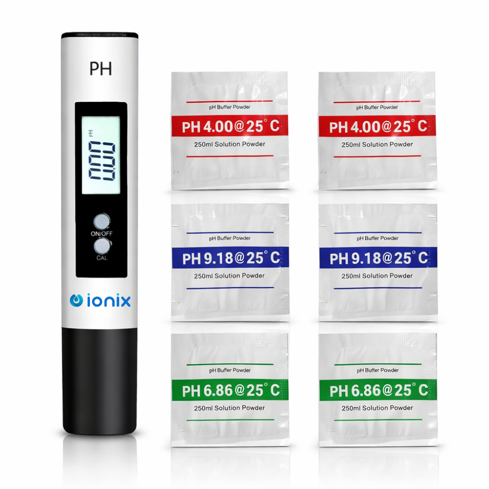 IONIX PH Meter with 6 Buffers for Water Testing