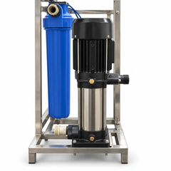 IONIX 250 LPH Fully Automatic Commercial RO Plant with Auto Backwash Pretreatment, Front TDS Display & Stainless Steel Body
