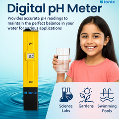 Ionix High-Accuracy Digital pH Meter with Automatic Temperature Compensation