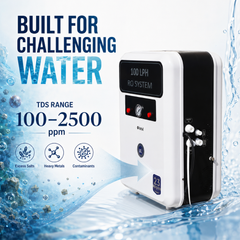 IONIX 100 LPH Commercial RO Water Purifier for School, Office, Factory | High Flow RO Plant with TDS Controller | Industrial Water Purifier for 300-500L Daily Use.