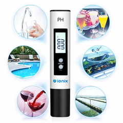 IONIX PH Meter with 6 Buffers for Water Testing