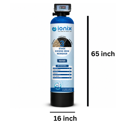 Ionix Excess Iron Remover 16x65 Automatic | Advanced Whole House Iron Filtration System