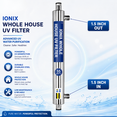 IONIX Whole House UV Filter 55W, 4000 LPH, SS304, 1.5 Inch In/Out