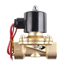 IONIX Brass solenoid valve 1.5 inch for industrial water purifier, irrigation, overhead tank, Normally closed type sv 220V AC