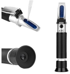 IONIX salinity meter for aquaculture Illuminated Automatic salinity tester/Temperature Compensation 0-100% Brix Refractometer For Beer Wine Cnc Fruit, Black MultiTester
