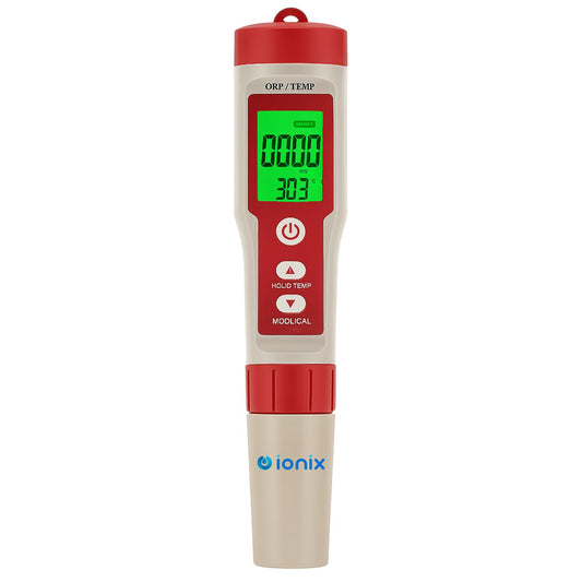 IONIX ORP Meter Oxidation Reduction Detector Redox Tester for Water Purity, water ORP tester, red