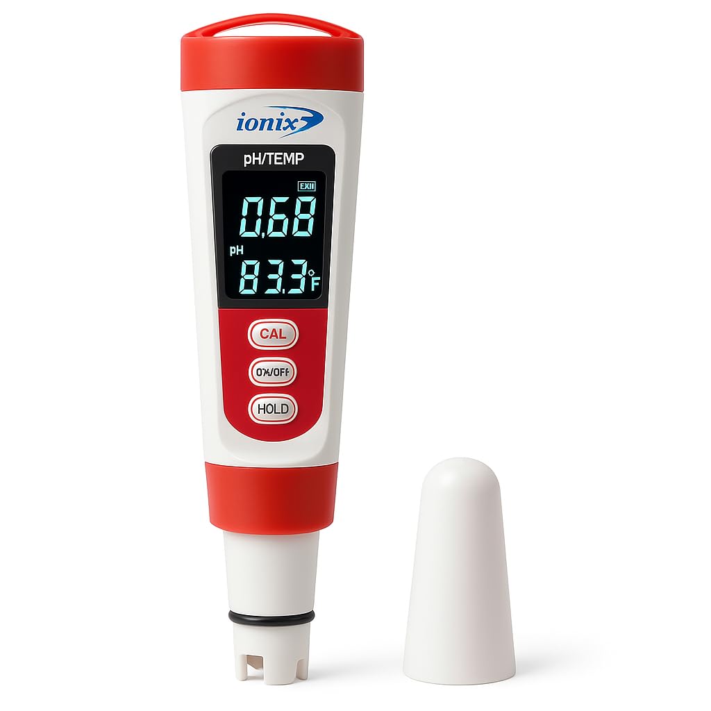 IONIX Profession PH meter,2 in 1 with Temperature | Laboratory Accuracy