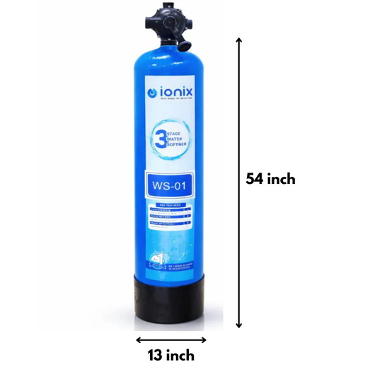 Ionix Ion Exchange Technology Based Water softener, India's First 3 Stage water softener with High capacity Calcium Holding Resin , Low maintenance with Easy Regenration