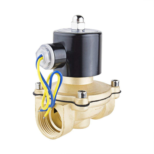 IONIX Brass solenoid valve 1.5 inch for industrial water purifier, irrigation, overhead tank, Normally closed type sv 220V AC