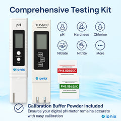 IONIX TDS / EC Meter & Digital PH Meter Combo