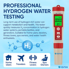 IONIX ORP Meter Oxidation Reduction Detector Redox Tester for Water Purity, water ORP tester, red