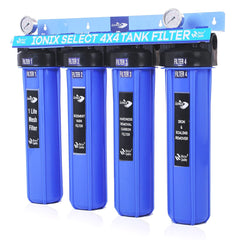 Ionix Select 4-Stage Tank Filtration System with Dual Sediment Filter - Pure Water Solution