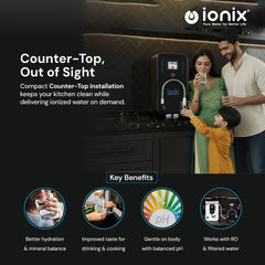 Ionix Titanium Counter Top Ionizer – Counter Top Water Ionizer with 5 Titanium Plates