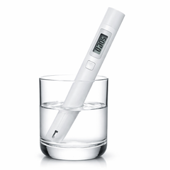 IONIX TDS Meter for Water Testing, Digital TDS Meter, Water Hardness Test Kit for Measuring Tds & Ppm with Two Replaceable Batteries & Anti-Rust, Anti-Corrosion Type Metal (White)