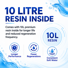 Ionix Automatic Bathroom Water Softener 10L - Model IBWS-02