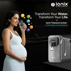 Ionix RO + Ionizer i5-400 Titanium Water Purifier – 50 LPH, Self-Serviceable Filters, UV, TDS Control, and Alkaline Options – Best Water Filter for Home & Office