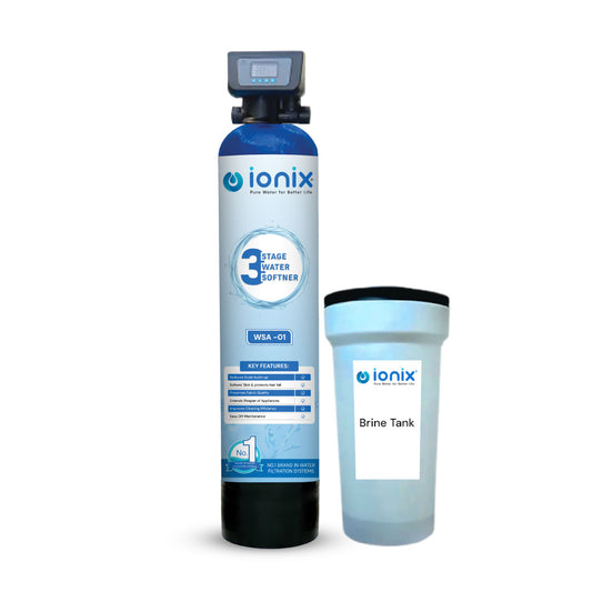 Ionix Ion Exchange Technology Based Automatic Water softener, India's First 3 Stage water softner with High capacity Calcium Holding Resin , Easy maintenance with Automatic Regenration