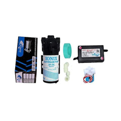 Ionix DP-100 RO Booster Pump 100 GPD with  Smps 24 v, solenoid Valve 24 v
