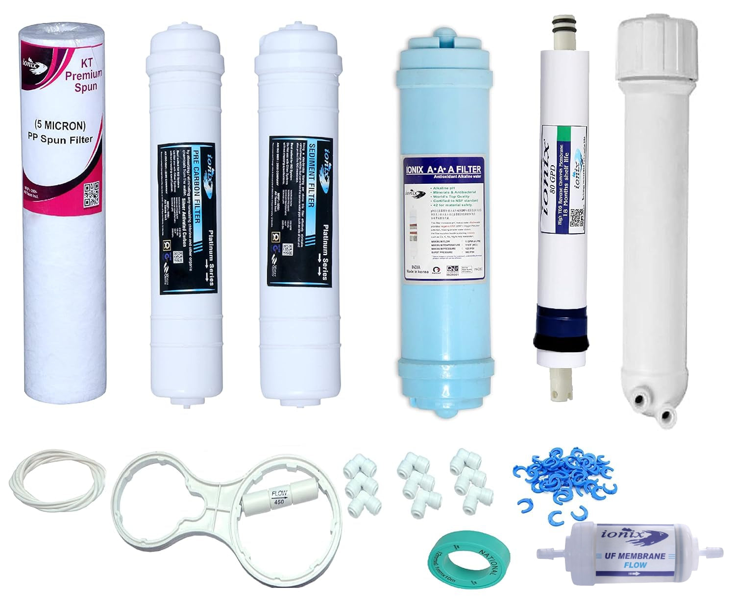 IONIX Alkaline RO Service Kit to Upgrade Your RO Water Purifier to Alk