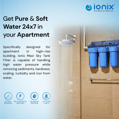 Ionix Maxi Sky Tank- Mainline Water Filter (Small Size): Superior Filtration for Small Homes
