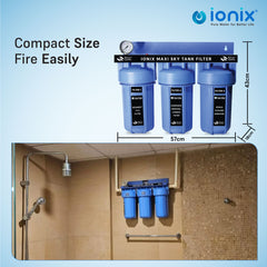 Ionix Maxi Sky Tank- Mainline Water Filter (Small Size): Superior Filtration for Small Homes