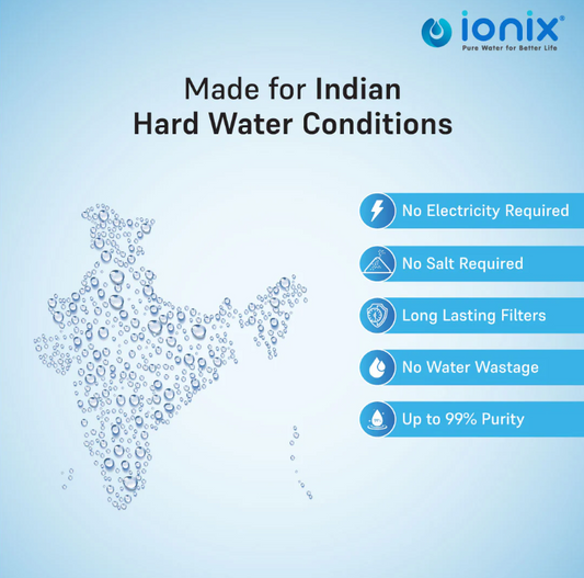 Ionix Stainless Steel Combo – 3 Stage Tank Filter + Automatic Water Softener | Zero Maintenance, Max Protection | SS-304 Build for Indian Homes