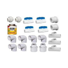 UPVC Tank Filter - Installation Kit for Bypass + Main + backwash line