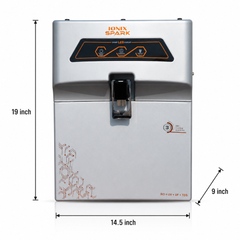 IONIX Silver Spark RO – Premium Stainless Steel Tank Water Purifier | 8 Litres | SS 304.