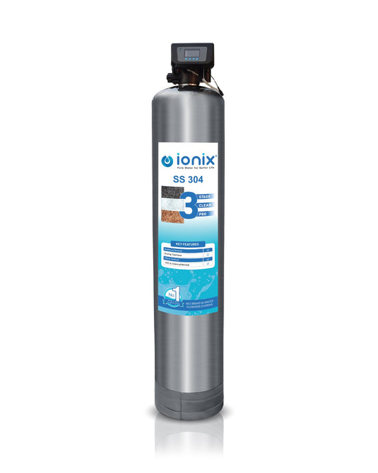 Ionix 0 Maintenance cost for 5 years ,Fit and Forget model, 3 Stage Clear Pro Automatic, Years ahead in Innovation , Perfect Tank filter for your Home (SS-304)